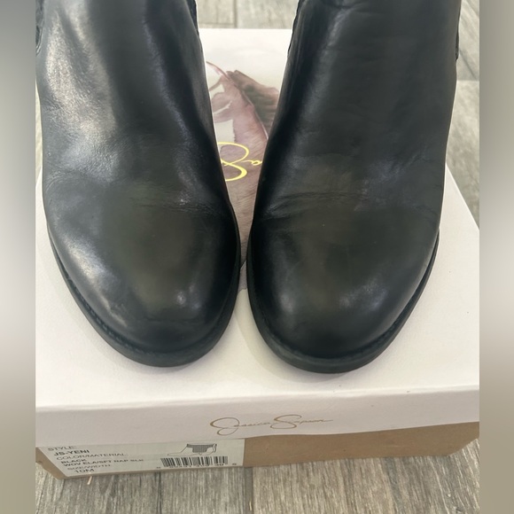 🖤 Jessica Simpson Yeni Ankle Bootie. Black Leather Size 10 😍 - Picture 9 of 13